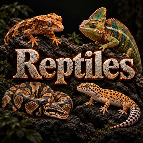 Reptiles for sale: bearded dragon, chameleon, ball python and leopard geckos