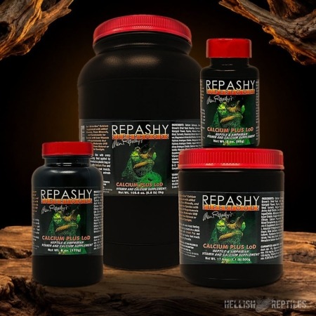 Repashy Calcium Plus LoD jars in all sizes