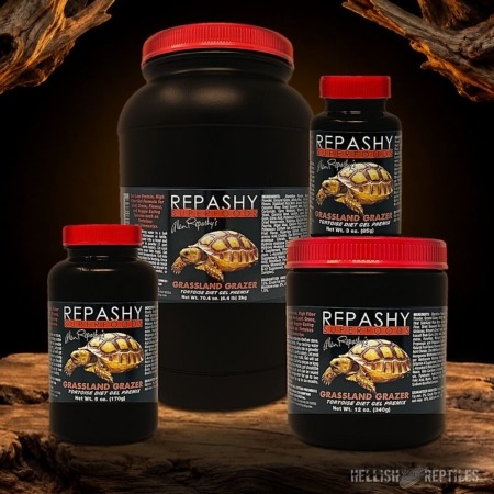 Repashy Grassland Grazer jars in all sizes