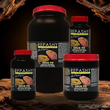 Repashy Grub Pie Reptile jars in all sizes